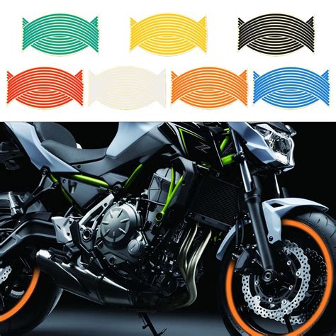 Car Motorcycle Auto Wheel Sticker Reflective Rim Stripe Tape Bike