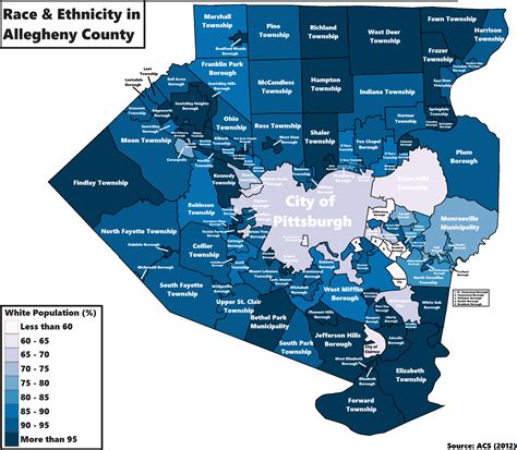 White Population Distribution in Allegheny County : r/pittsburgh