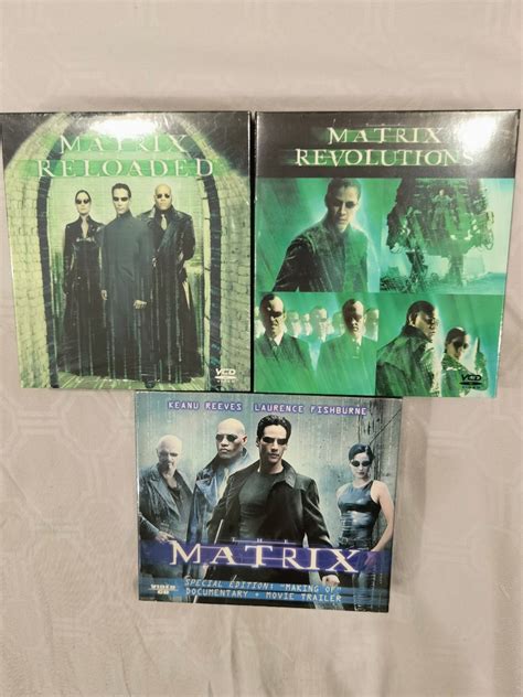 Matrix Complete Set Vcd The Matrix Matrix Reloaded Matrix