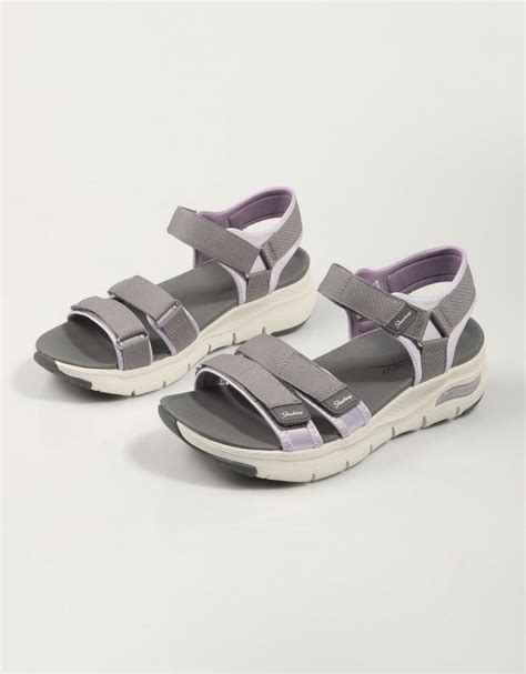 Skechers Arch Fit Fresh Bloom Sandalias Gris