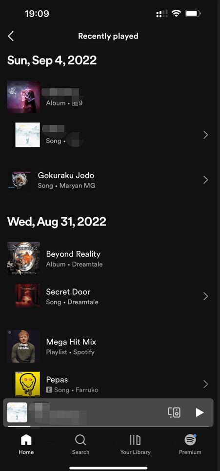 how to find most played songs on spotify