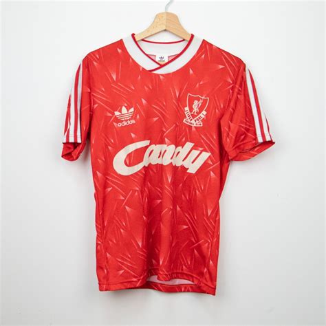 1989 1990 Liverpool Home Jersey Adidas Candy