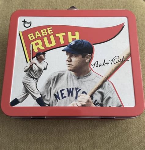 2023 Topps Archives Babe Ruth Lunch Box Tin New York Yankees HOF Legend Astros EBay