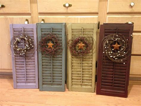 Primitive Shutter Decorating Ideas Shutter Decor Shutters Repurposed Diy Shutters