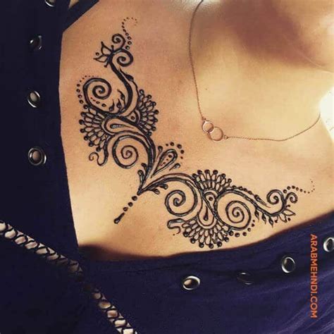 50 Chest Mehndi Design Chest Tattoos For Women Chest Tattoo Designs Female Henna Tattoo Designs