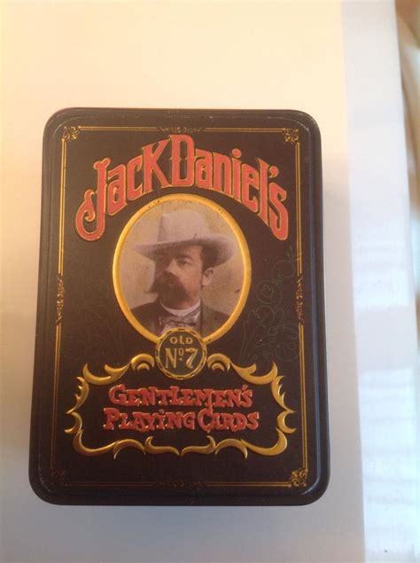 Vintage Jack Daniels Old No Gentlemens Playing Cards England Whiskey