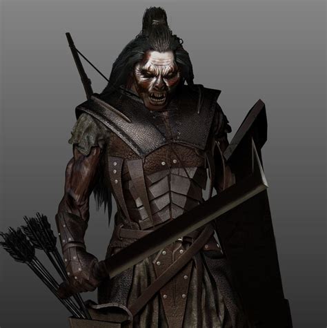 Lurtz Degli Uruk Hai In 2023 Dark Warrior Lotr Art Lotr