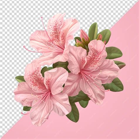 Premium PSD | Azaleas flowers png