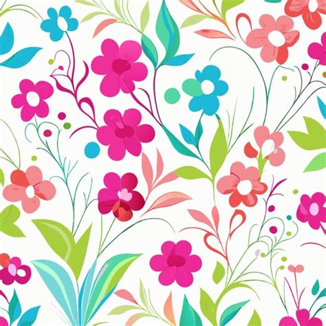 Premium Vector Seamless Texture With Flowers Endless Floral Pattern