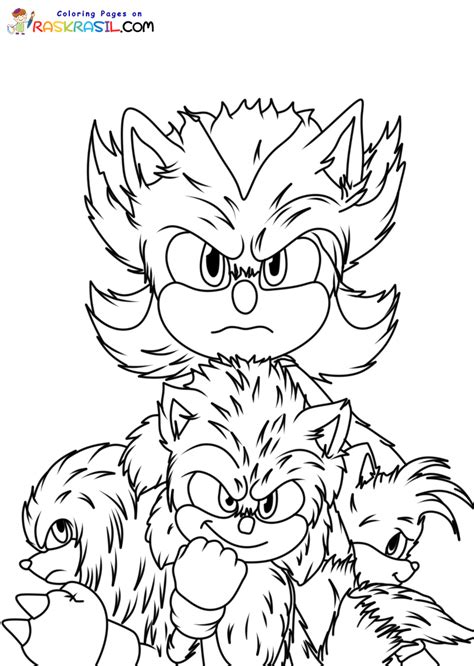 Dibujos De Sonic 3 La Película Para Colorear