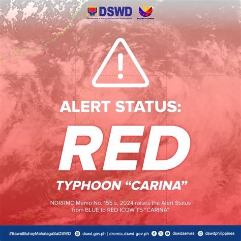 Red Alert Status Itinaas Na Ng Dswd Dahil Sa Banta Ng Habagat At