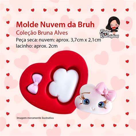 Molde De Silicone Nuvem Da Bruh Bruna Alves Shopee Brasil