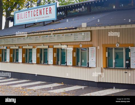 Ticket office for Grona Lund Tivoli, Djurgarden, Stockholm, Sweden, Scandinavia. Amusement park ...