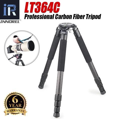 Lt364c Professional 10 Layers Carbon Fiber Tripod Heavy Duty Telephoto