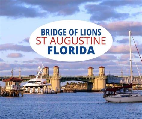 Bridge Of Lions St Augustine Florida Popular Tourist Attraction