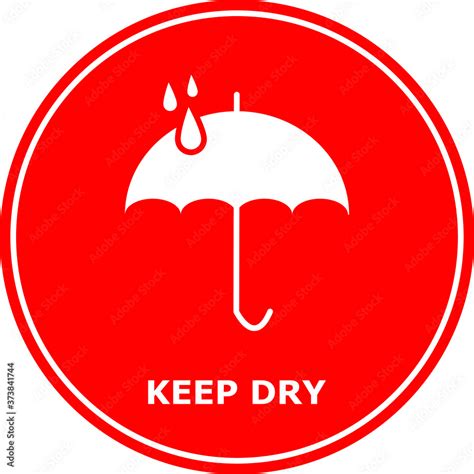 Vetor Do Stock Keep Dry Icon Can Used For Carton This Way Up Mark