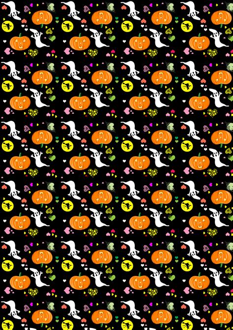 Free Scrapbook Paper: Halloween Hearts (Large) | Rooftop Post Printables