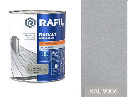 RADACH Farba Na Dach Ral 9006 Aluminiowa 5l 10776223244 Oficjalne