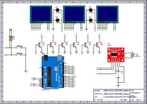 Jam Arduino Display Seven Segment 6 Digits Dicky B Mz