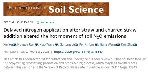 European Journal Of Soil Science