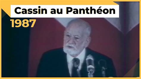 5 Octobre 1987 René Cassin Entre Au Panthéon Youtube