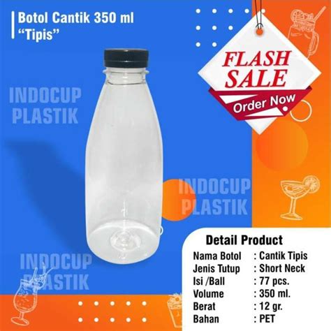 Jual Botol Plastik Ml Cantik Ml Ekonomis Tipis Gr Di