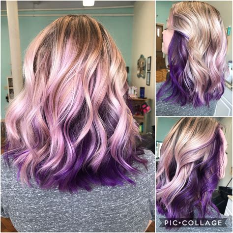 Purple And Blonde Hair Color