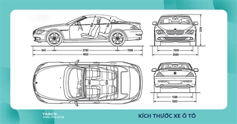 kich thuoc xe   tieu chuan cac dong xe  cho