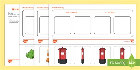 Workstation Pack Narrowwide Ordering 4 Pictures Activity Pack