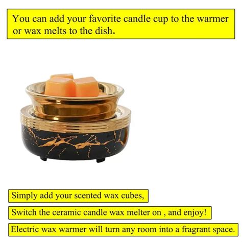 Ceramic Gold And Black 2 In 1 Fragrance Oil Warmer Electric Wax Warmer Candle Melt Burners Buy