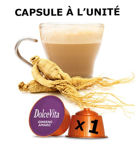 Capsule Ginseng Amaro Dolce Gusto Sans Sucre La Capsulerie