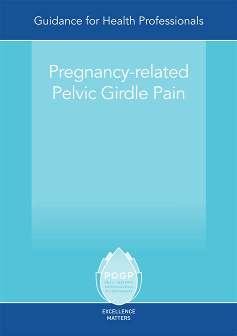 Pdf Pregnancy Related Pelvic Girdle Pain Guidance For Health