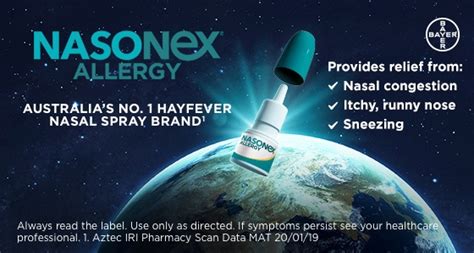 Buy Nasonex Allergy Non Drowsy 24 Hour Nasal Spray 140 Sprays Online At