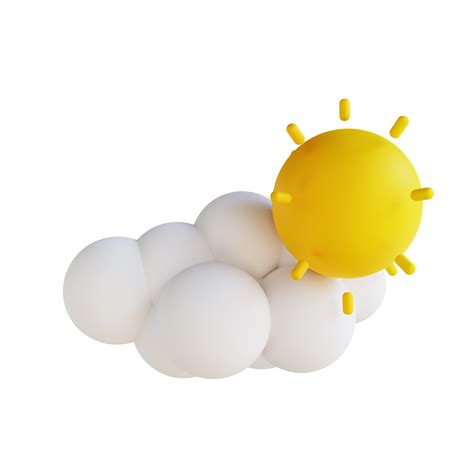 3d Illustration Sunny Weather 10850488 Png