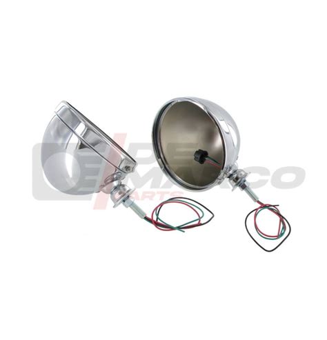 Chromed Dune Buggy Headlight Housings Pc