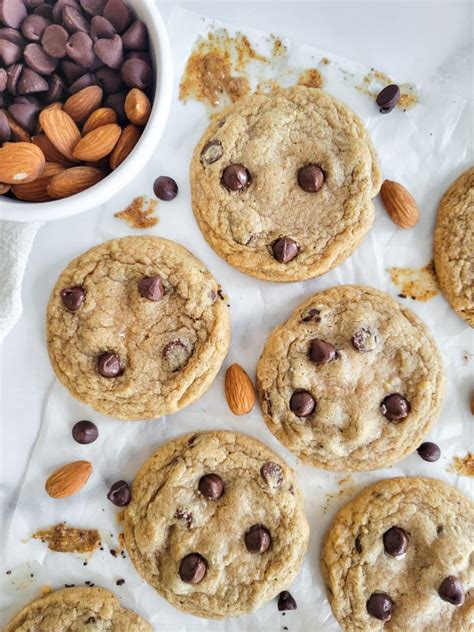 Almond Butter Chocolate Chip Cookies My Happy Bakes