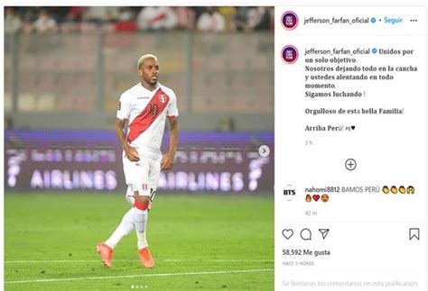 Selección Peruana efferson Farfán comparte un emotivo mensaje tras