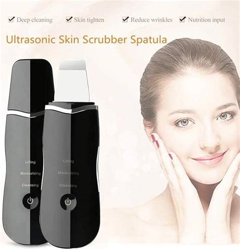 Professional Ultrasonic Facial Skin Scrubber Ion Deep Face Cleaning