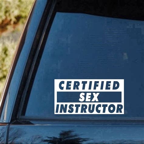 2021 Sex Instructor Funny Rude Car Truck Window Wall Laptop Vinyl Decal Sticker Car Accessories