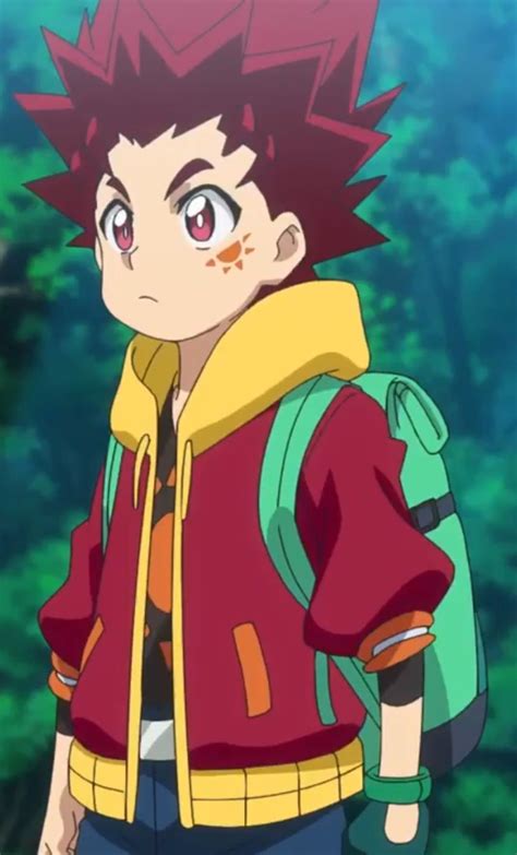 Cute Anime Boy with Red Hair and Backpack