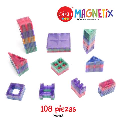 Piku MagnÉtix 108 Piezas Pastel Piku Kids