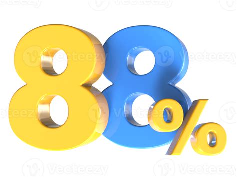 number gold  render  png