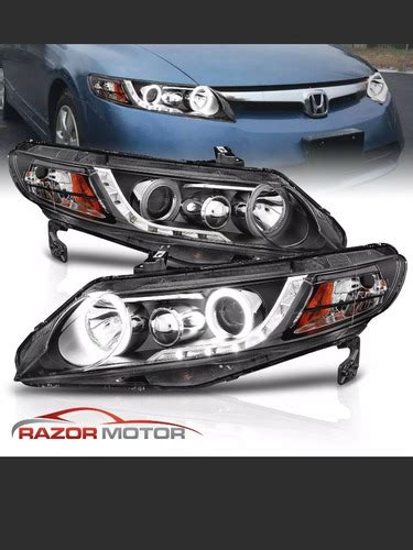 Faros Proyectores Led Ojos De Angel Honda Civic 06 Jdm Kdm MercadoLibre