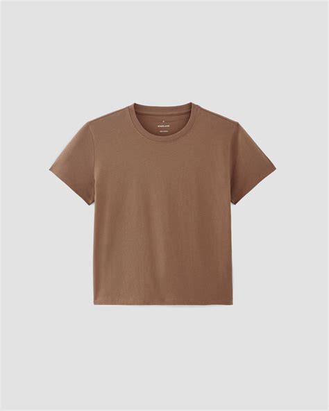 The Box Cut Tee In Essential Cotton Carob Brown Everlane