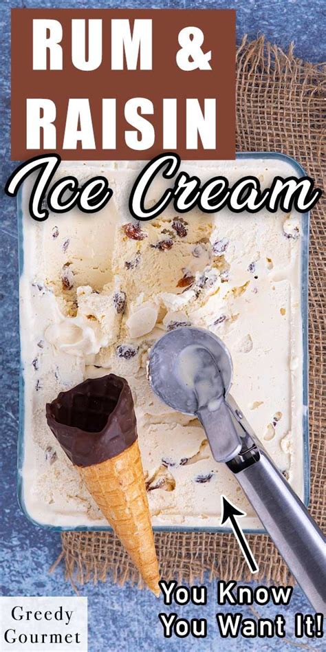 Rum And Raisin Ice Cream Recipe Ice Cream Maker Recipes Rum Raisin