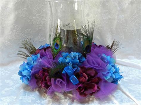 Peacock Wedding Centerpieces Peacock Feather Wedding Centerpiece Peacocks Feather