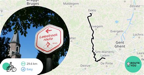 Eeklo Sint Martens Latem Recreatieve Fietsroute RouteYou