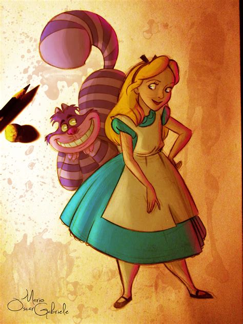 Alice and the Cheshire Cat by MarioOscarGabriele on DeviantArt