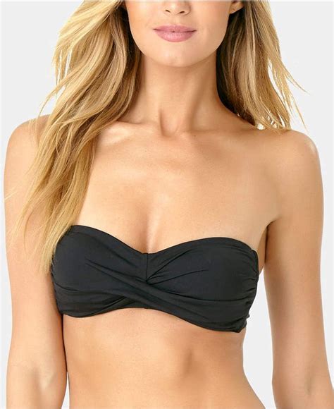 Anne Cole Live In Color Twist Bandeau Bikini Top Reviews Swimsuits