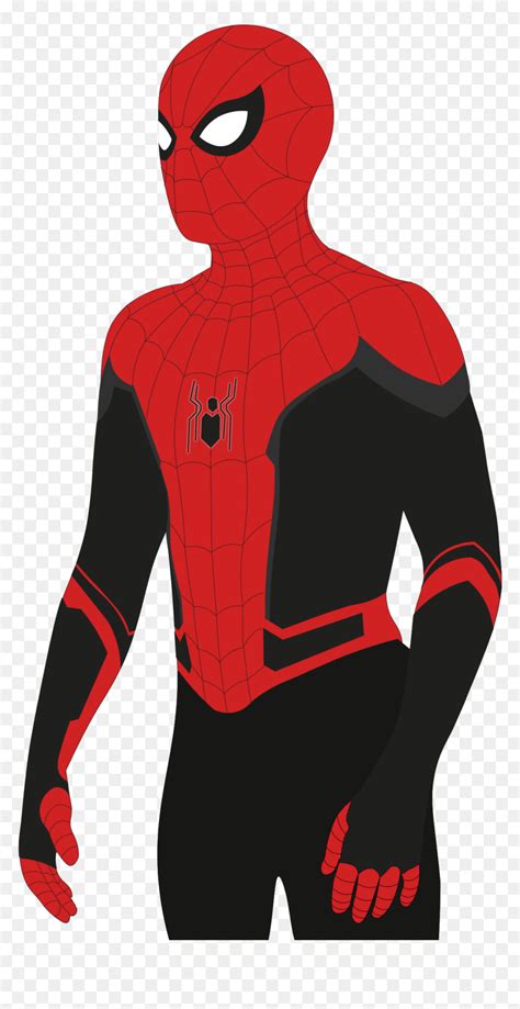 Suit Spider Man Drawing, HD Png Download - vhv